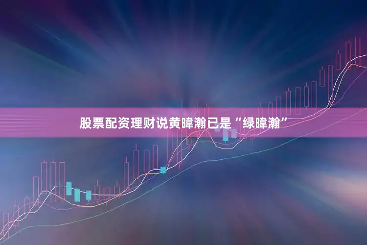 股票配资理财说黄暐瀚已是“绿暐瀚”